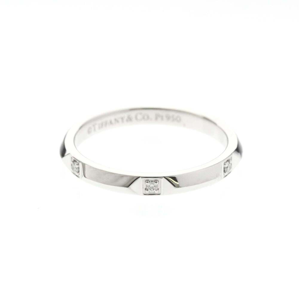 Tiffany True Band Ring Diamond Platinum Fashion Diamond Band Ring Silver